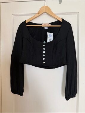 What Lo Wants Carly Cropped Blouse